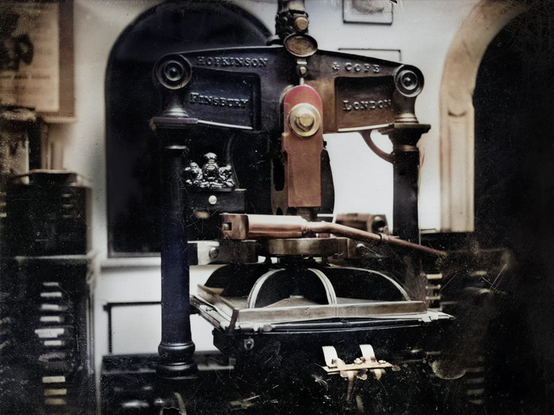 Letterpress studio in Florence